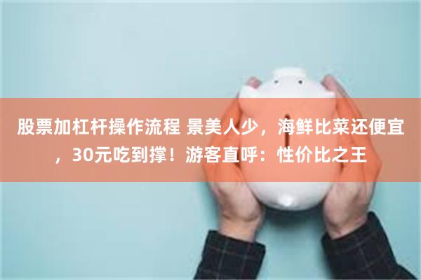 股票加杠杆操作流程 景美人少，海鲜比菜还便宜，30元吃到撑！游客直呼：性价比之王