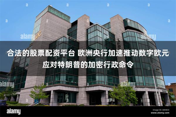 合法的股票配资平台 欧洲央行加速推动数字欧元应对特朗普的加密行政命令