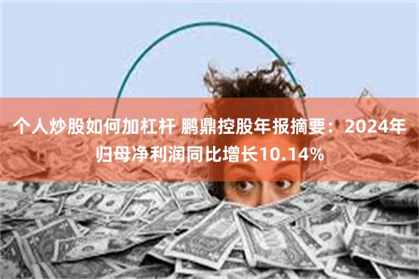 个人炒股如何加杠杆 鹏鼎控股年报摘要：2024年归母净利润同比增长10.14%